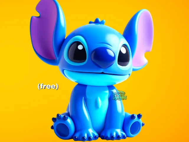 FREE Stitch STL – Cute Chibi Fan Art 3D Printable Model – Adorable Alien Puppy for FDM & Resin Printing