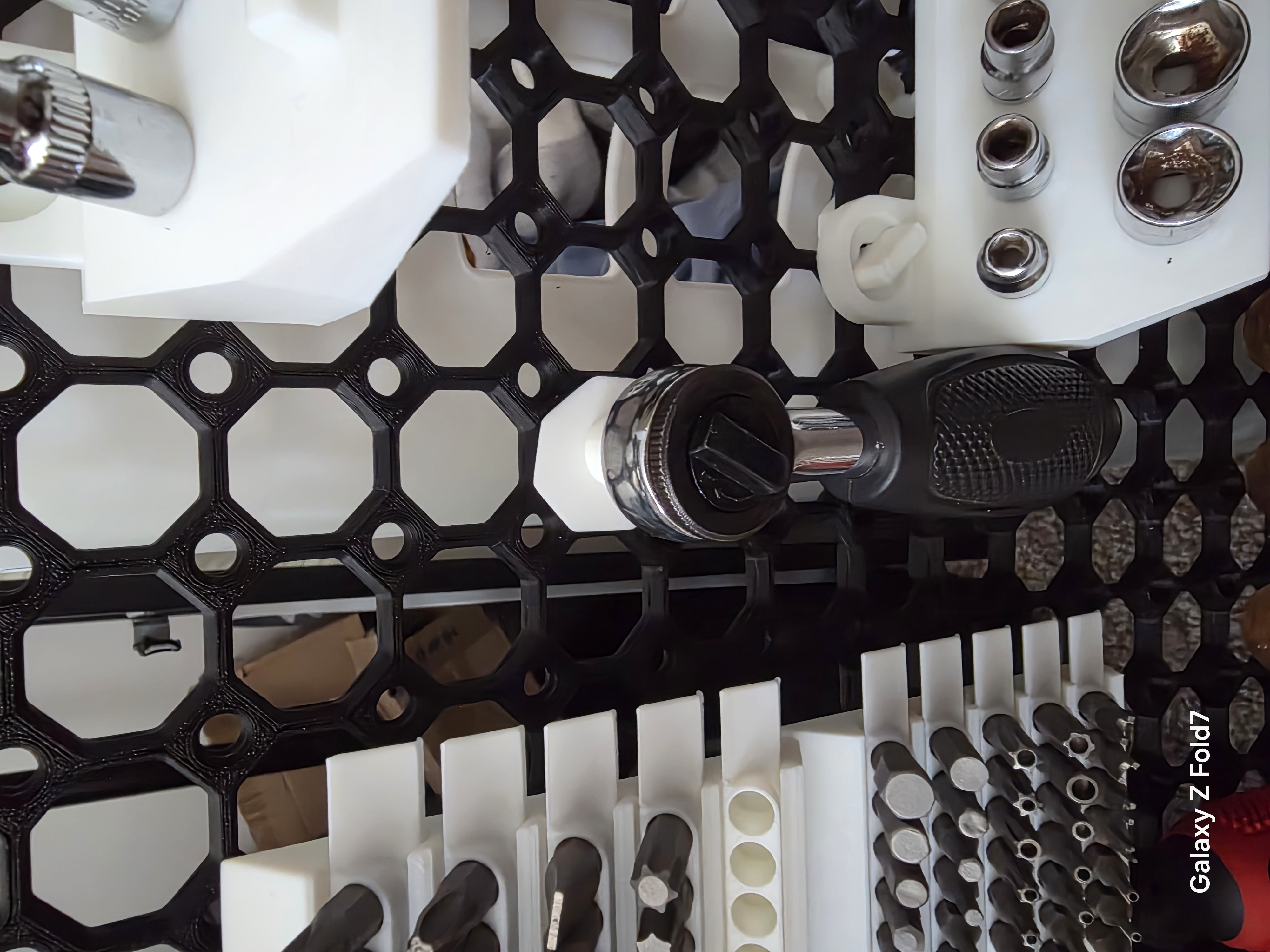 Multiboard 1/4 inch ratchet mount big thread 3D model