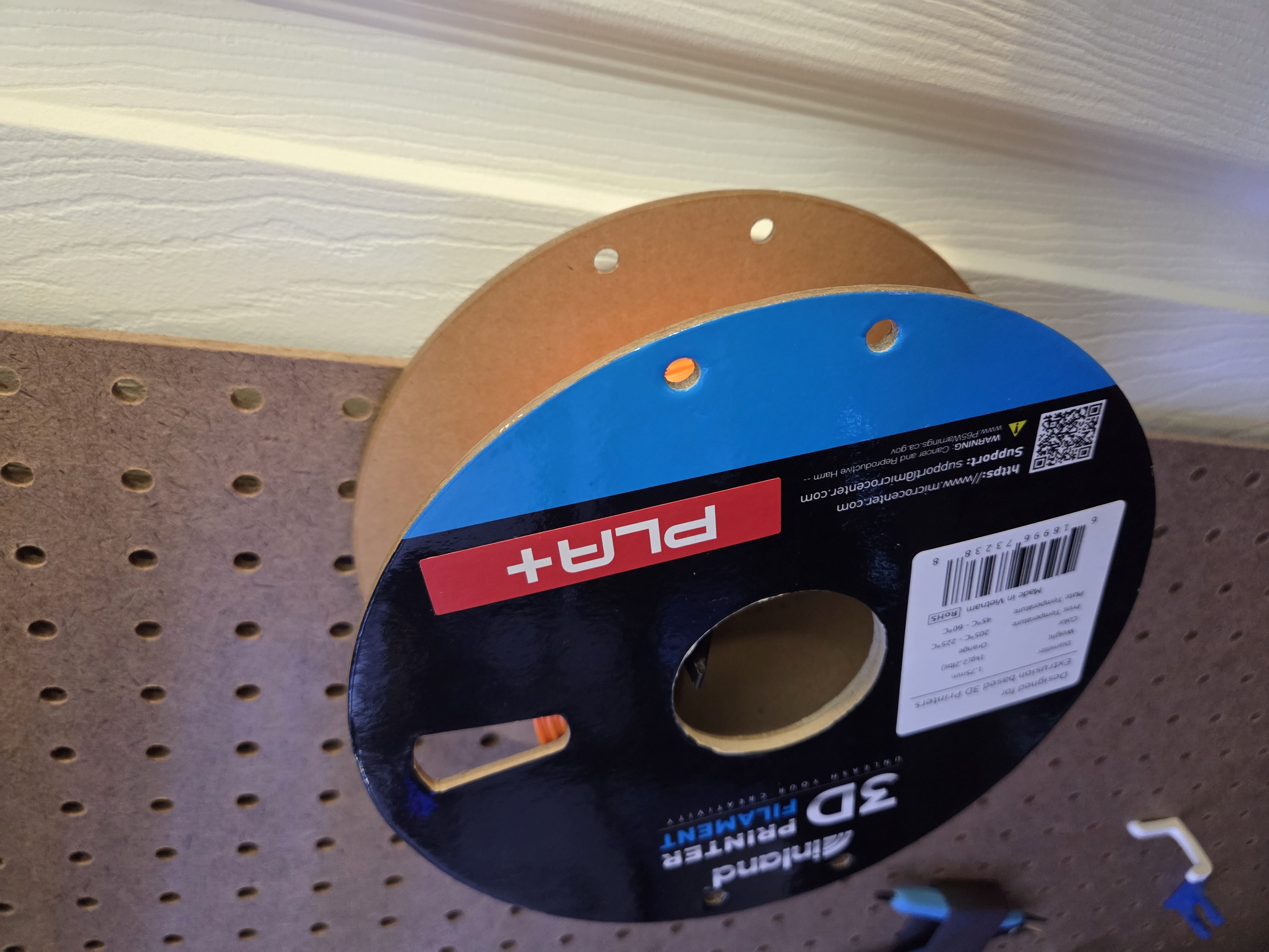 Pegboard Filament Hanger