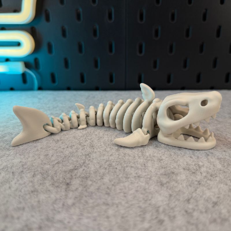 Articulated Skeleton Shark by 3DPrintyi | Download free STL model ...