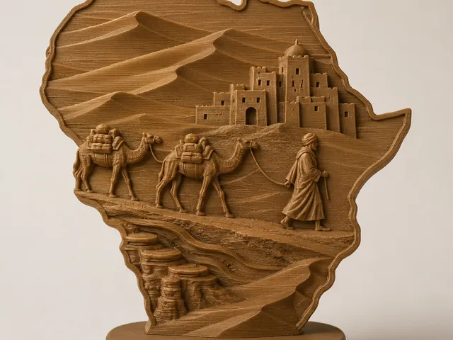 Afrika in der Wüste_Karawane - Africa in the Desert_Caravan