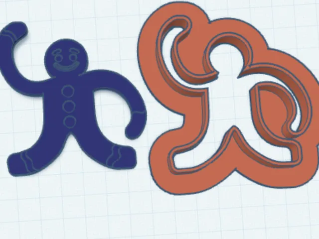 Ginger Bread Man Connecting Monkey Cookie Cutter