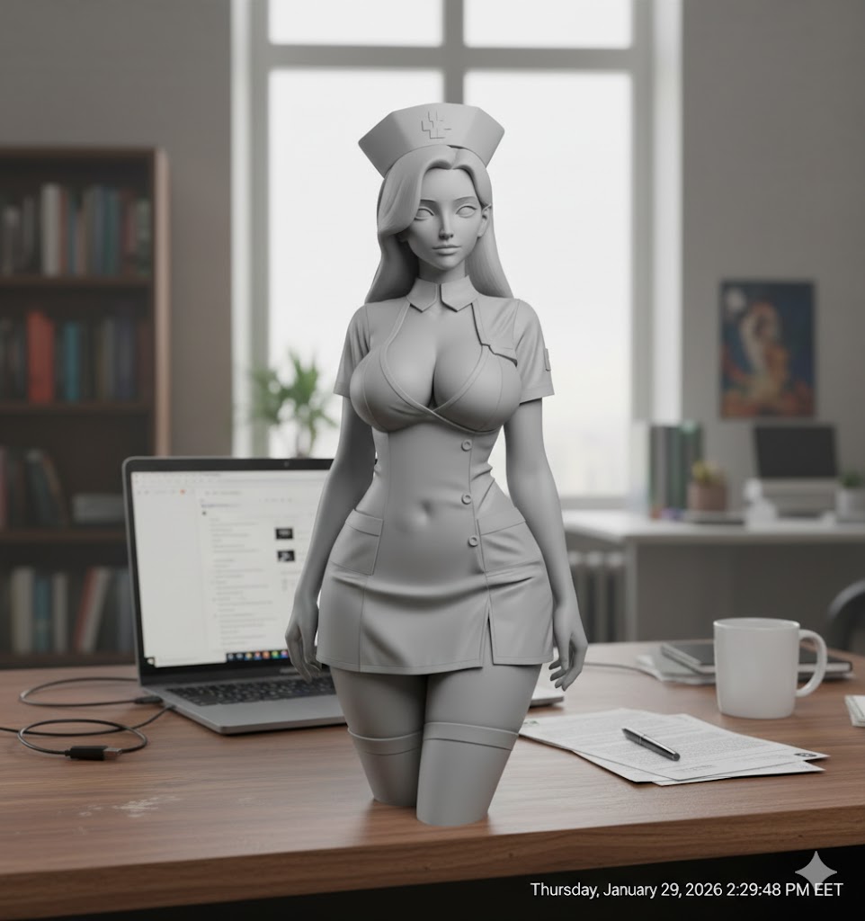 woman in nursing uniform
