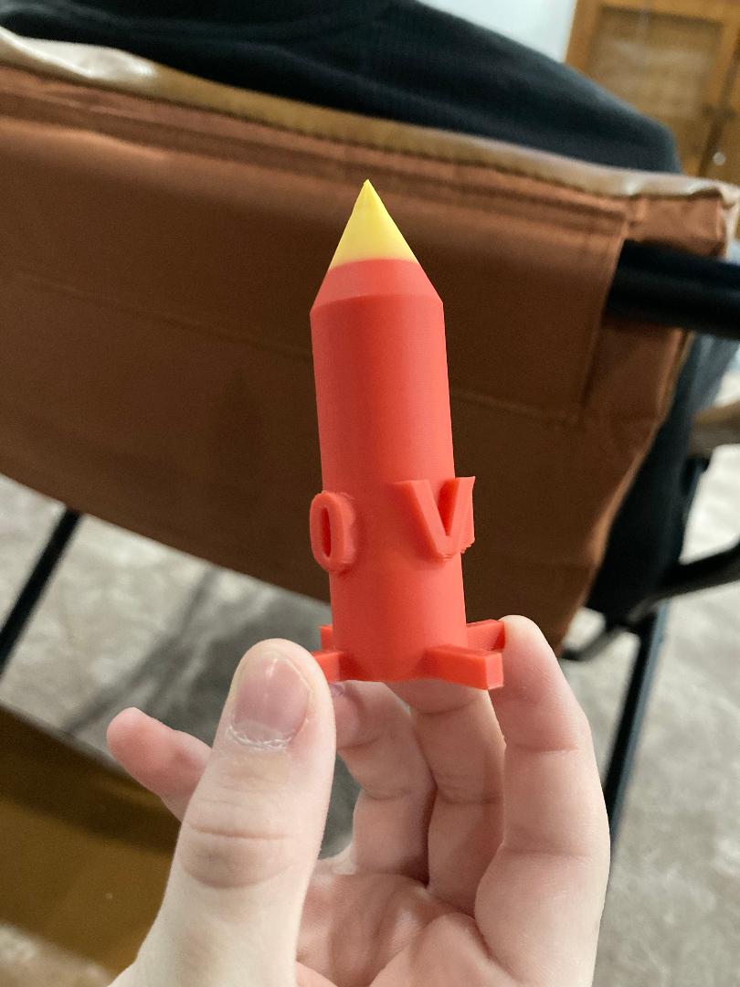 LOVE rocket ship