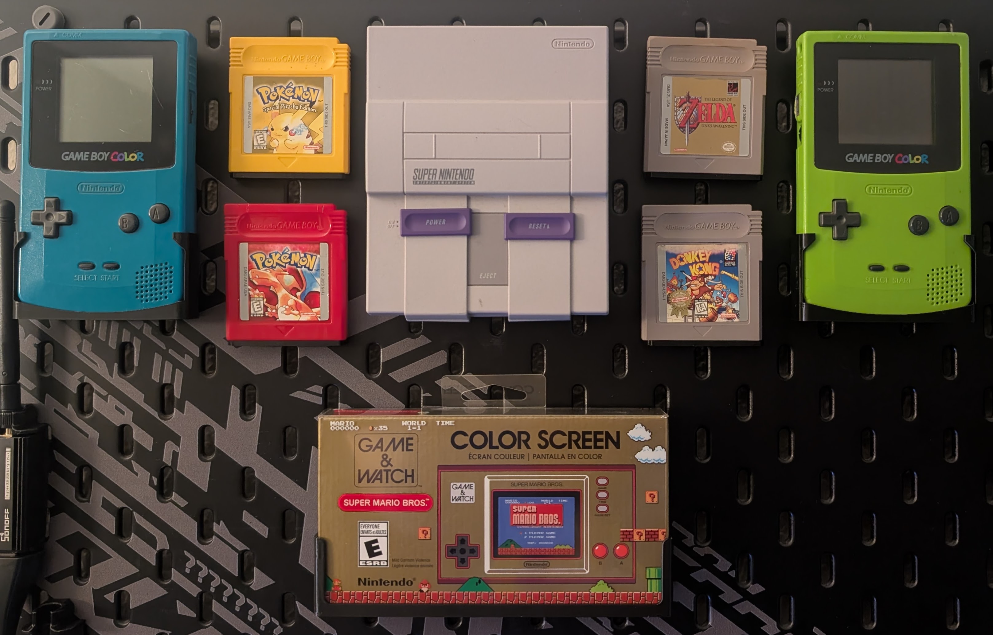 SNES Mini Ikea Skadis Mount