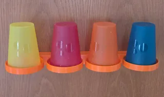 4er Becherhalter z.B. für Zahnputzbecher.