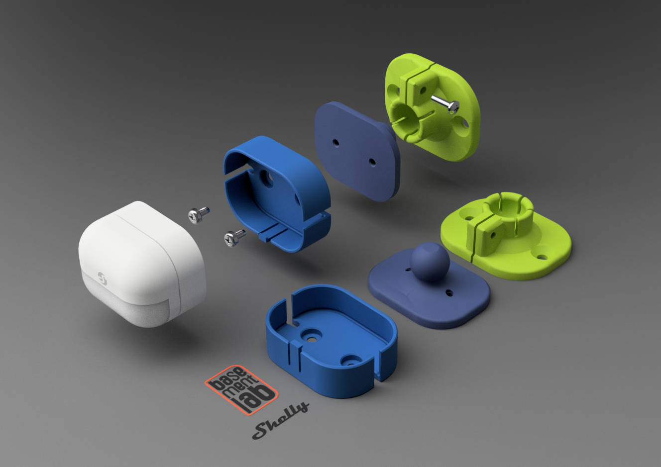 Shelly BLU Motion Wall Mount Bracket with adjustable Snap Fit Connection - Staffa di montaggio a parete con attacco a scatto regolabile