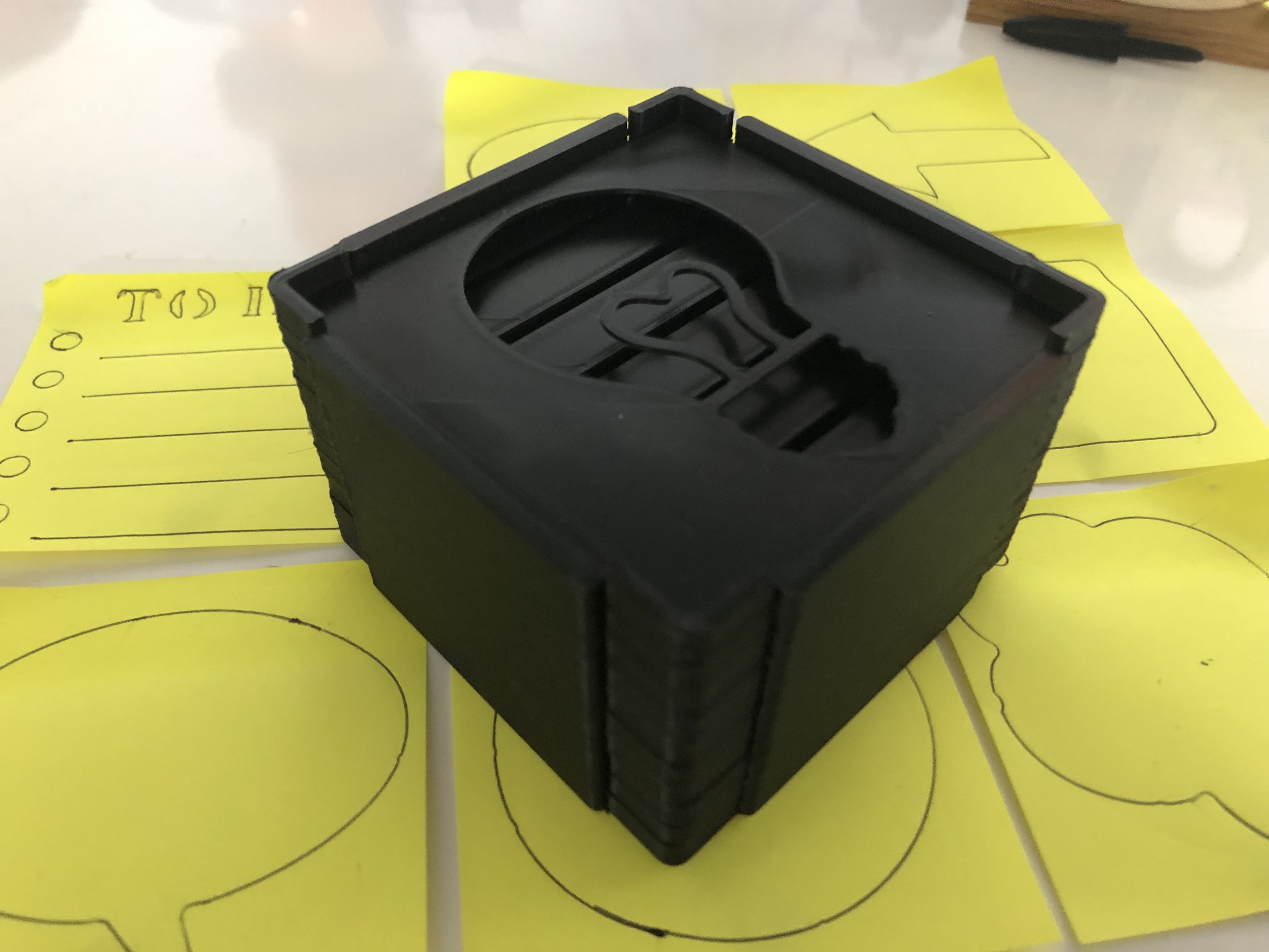 Miniatura 3 do modelo 3D Post-it Note stencils