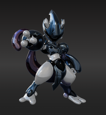 Mecha-Mewtwo 3d model - pokemon - 3d obj mewtwo