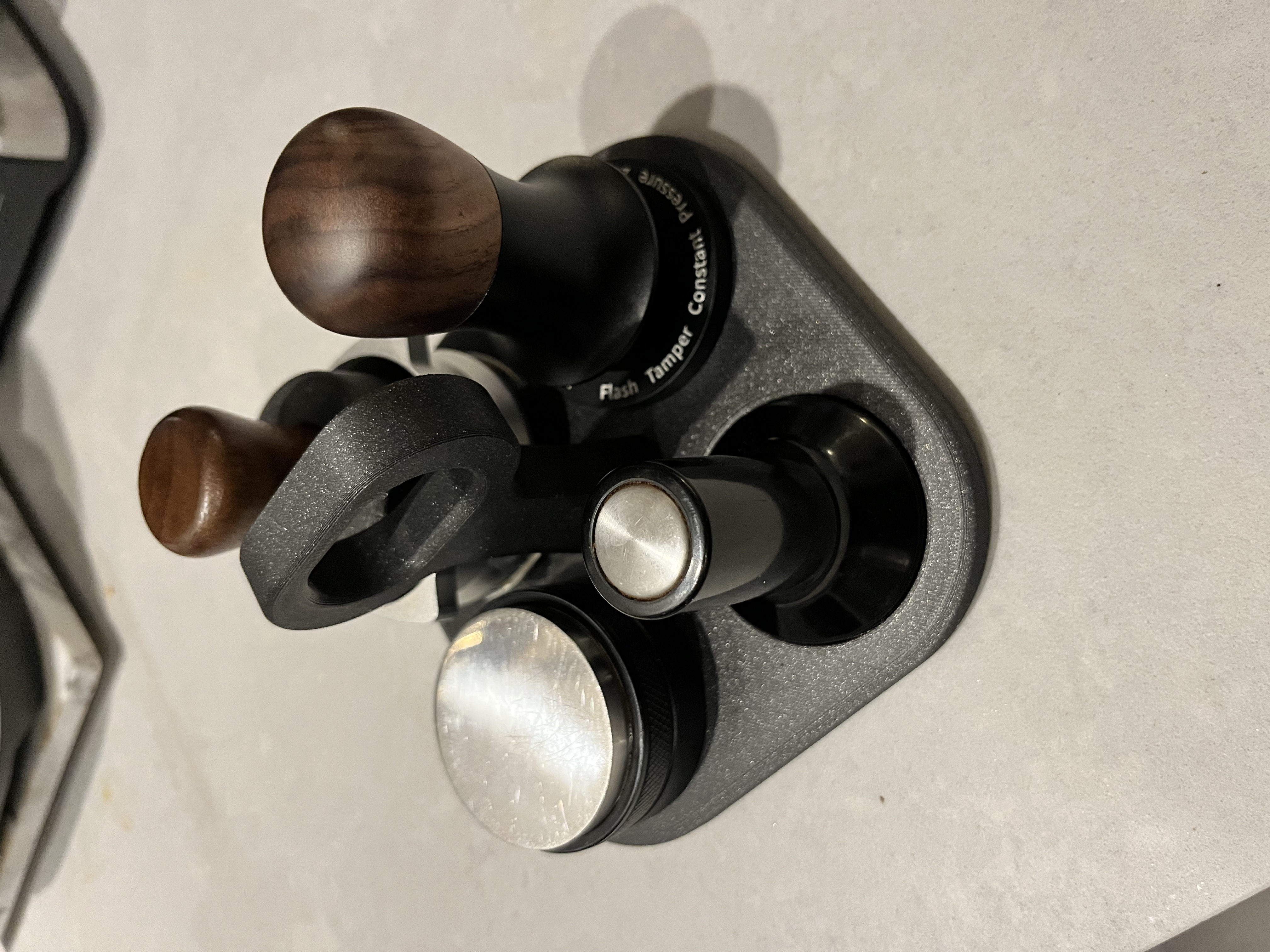 Portable in-drawer espresso tamping station