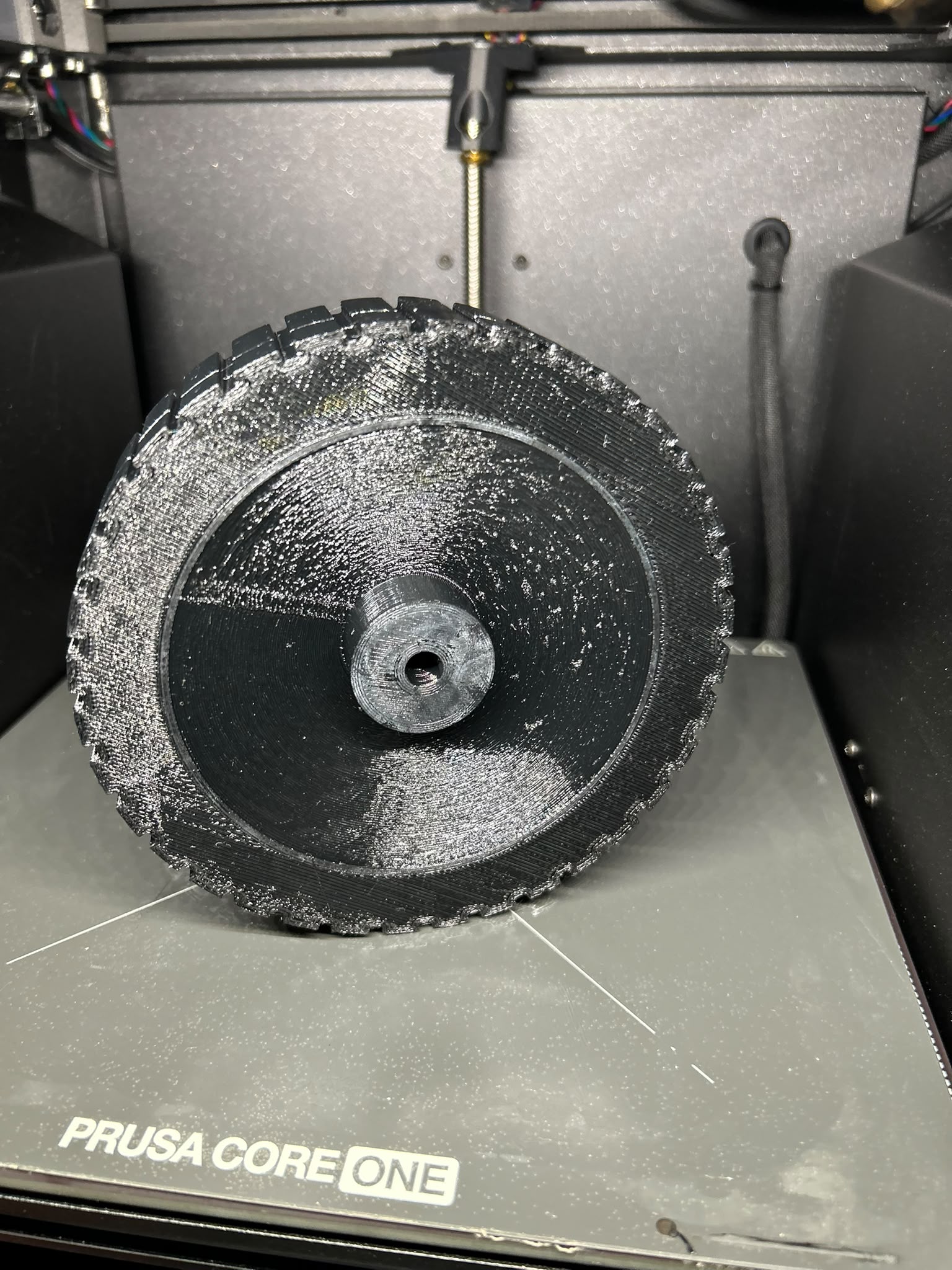 Parametric Reinforced Barbecue Wheel (OpenSCAD)