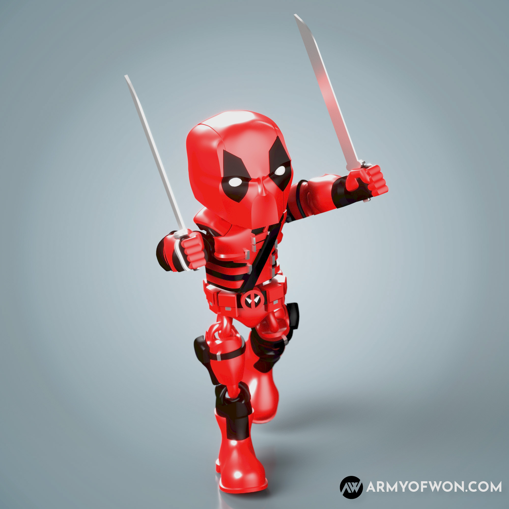 Miniatura 2 do modelo 3D Deadpool Flexi Toy