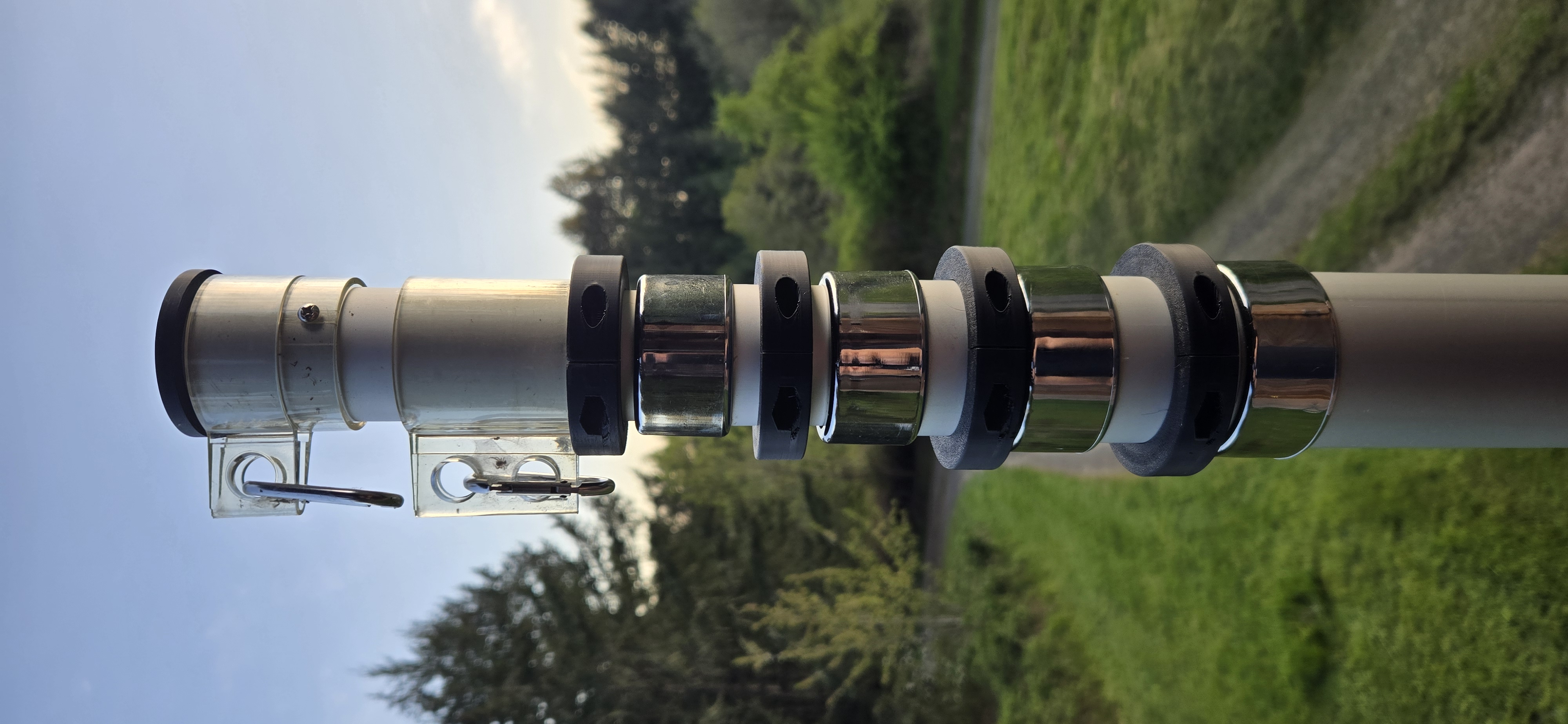 Harbor Freight Flag Pole Retainer Rings -- Starlink Dish