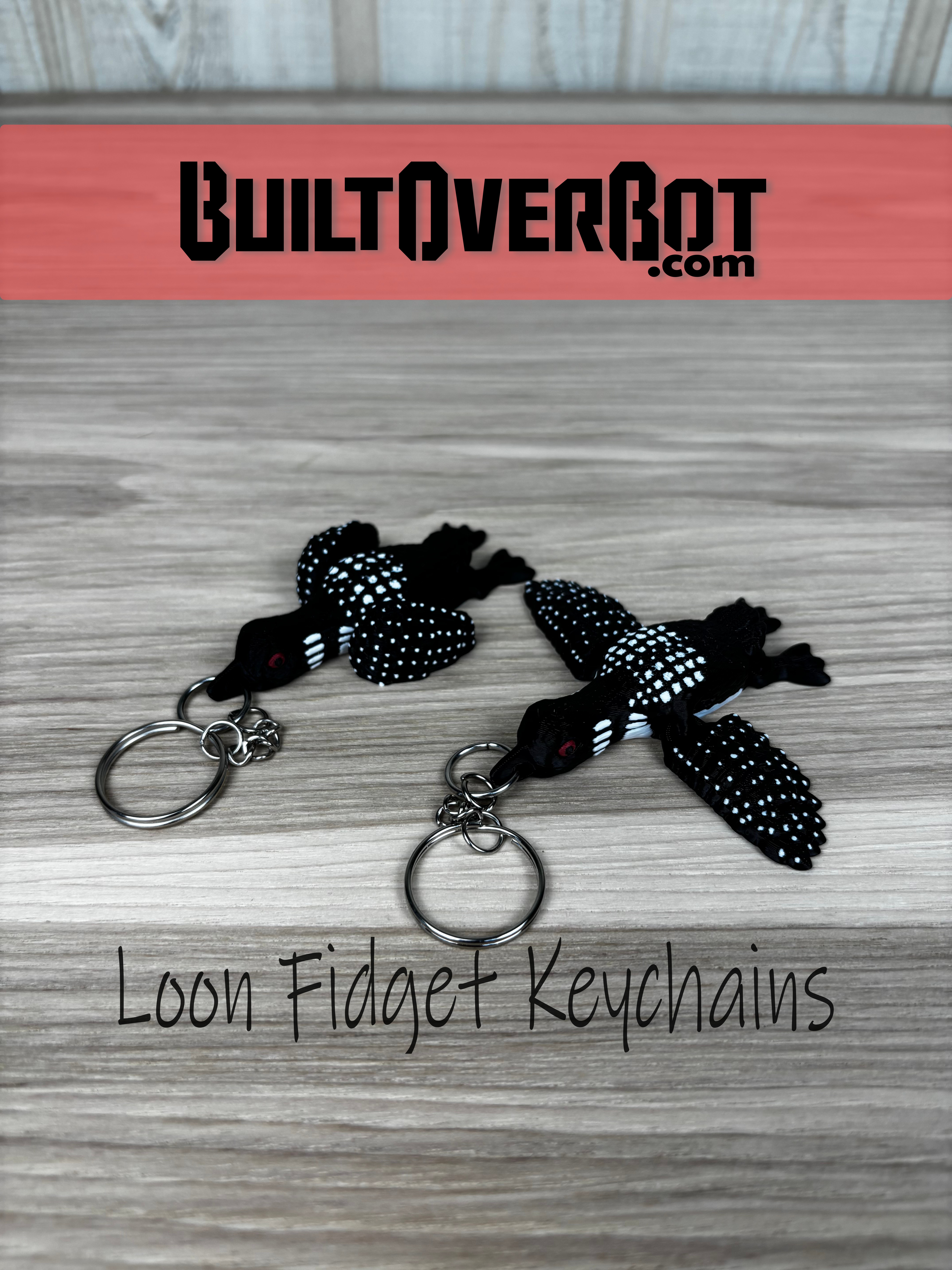 Loon Fidget Keychains