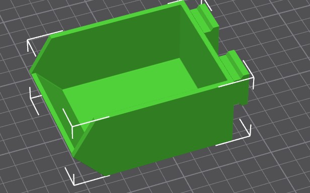 Tool rail box 3D model thumbnail