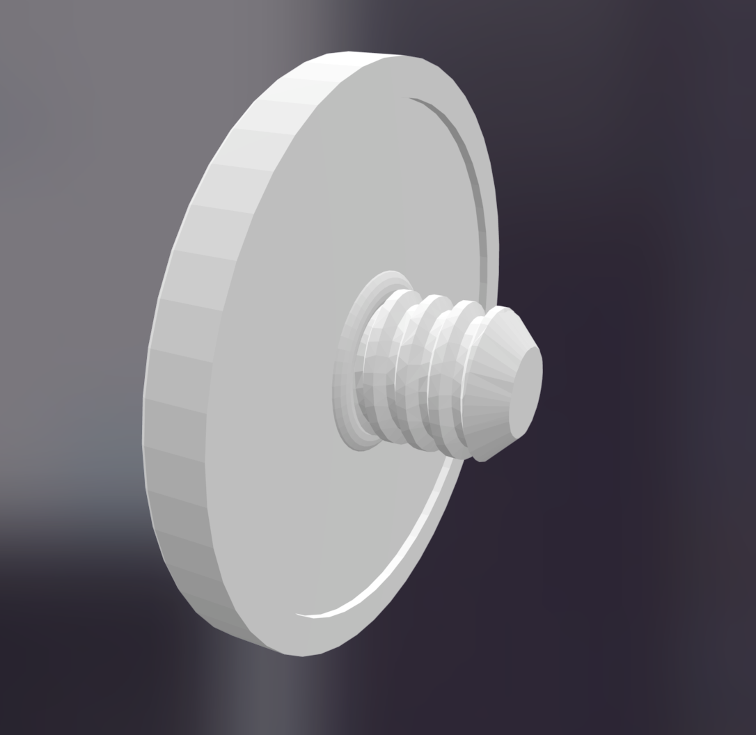 Binocular tripod connection covering 3D model