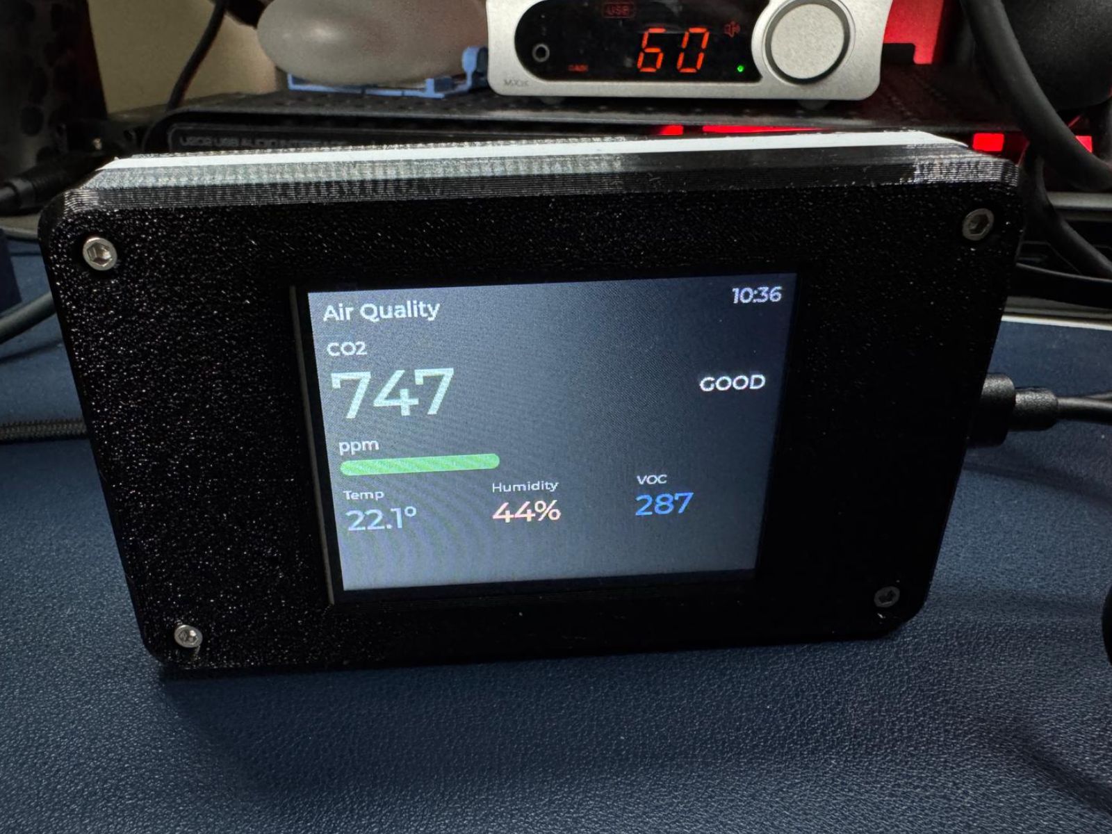 CYD (Cheap Yellow Display) Modular Mod Rear - Ventilated Back for Air Quality Sensors