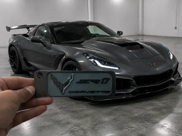 Corvette Zr1 keychain