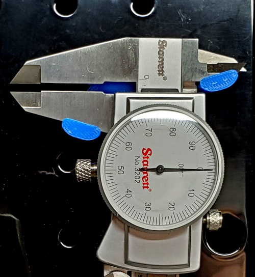 Caliper Hanger for Metal Pegboard