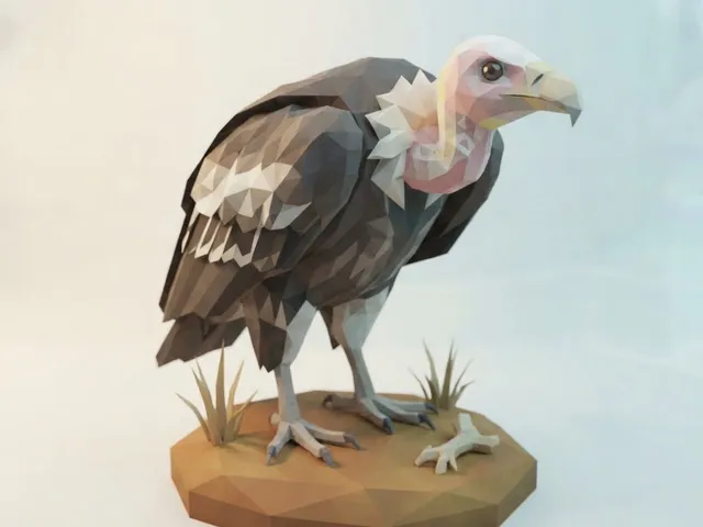 Low Poly Vulture