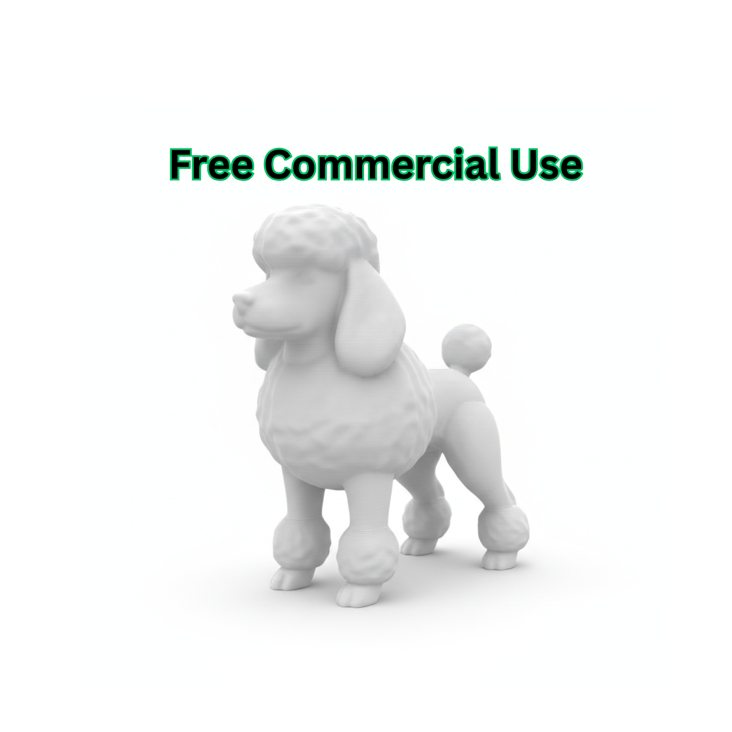 Poodle Dog Figurine