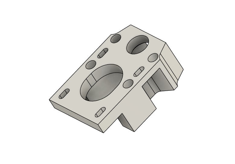 NEMA17 Cross Slide Bracket 210x400 3D model
