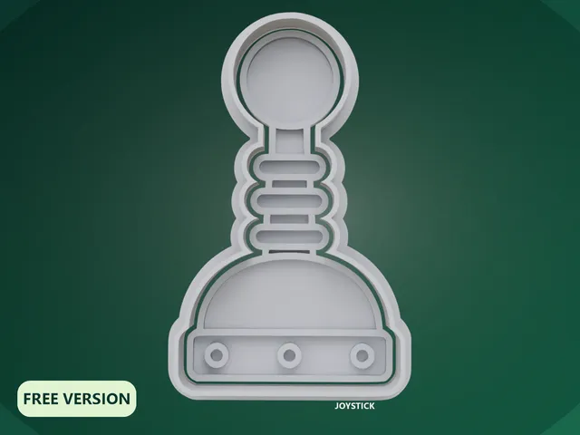 Robotics Joystick Cookie Cutter STL – 3D Print Biscuit Mold Set