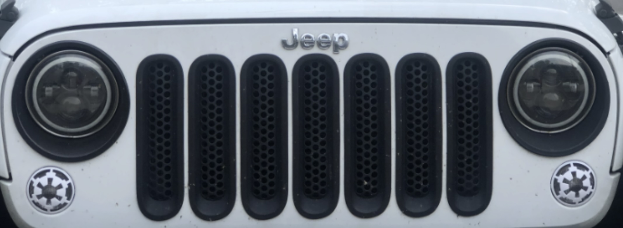 Star Wars Imperial Cog Blinker and Fog Light Grilles for Jeep Wrangler