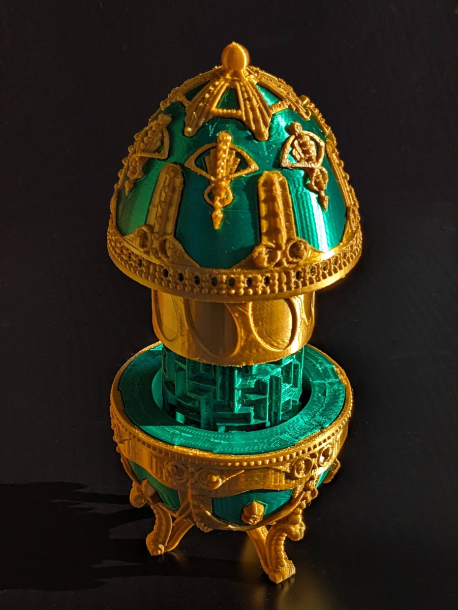Art Deco Faberge Puzzle Egg (no mmu needed) — miniatura 4