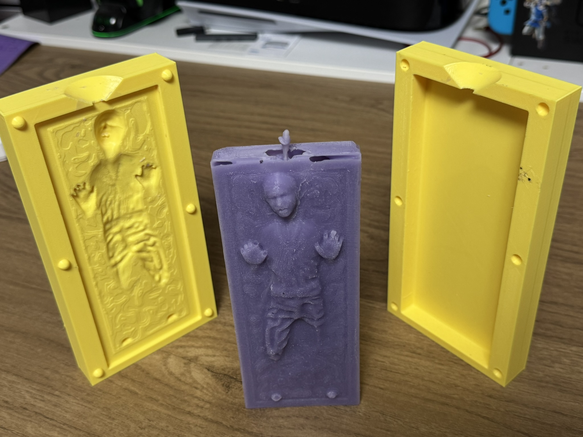 Han Solo in Carbonite Candle/Soap Mold