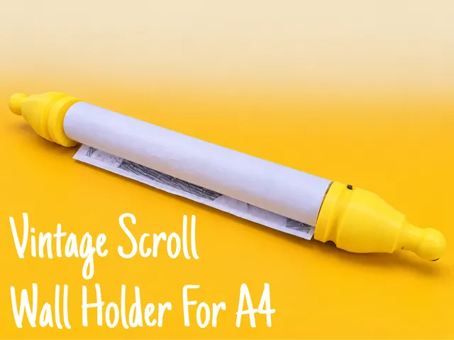 Vintage Scroll Wall Holder For A4
