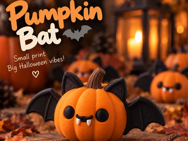 Cute Halloween Spooky Pumpkin Bat | home deco