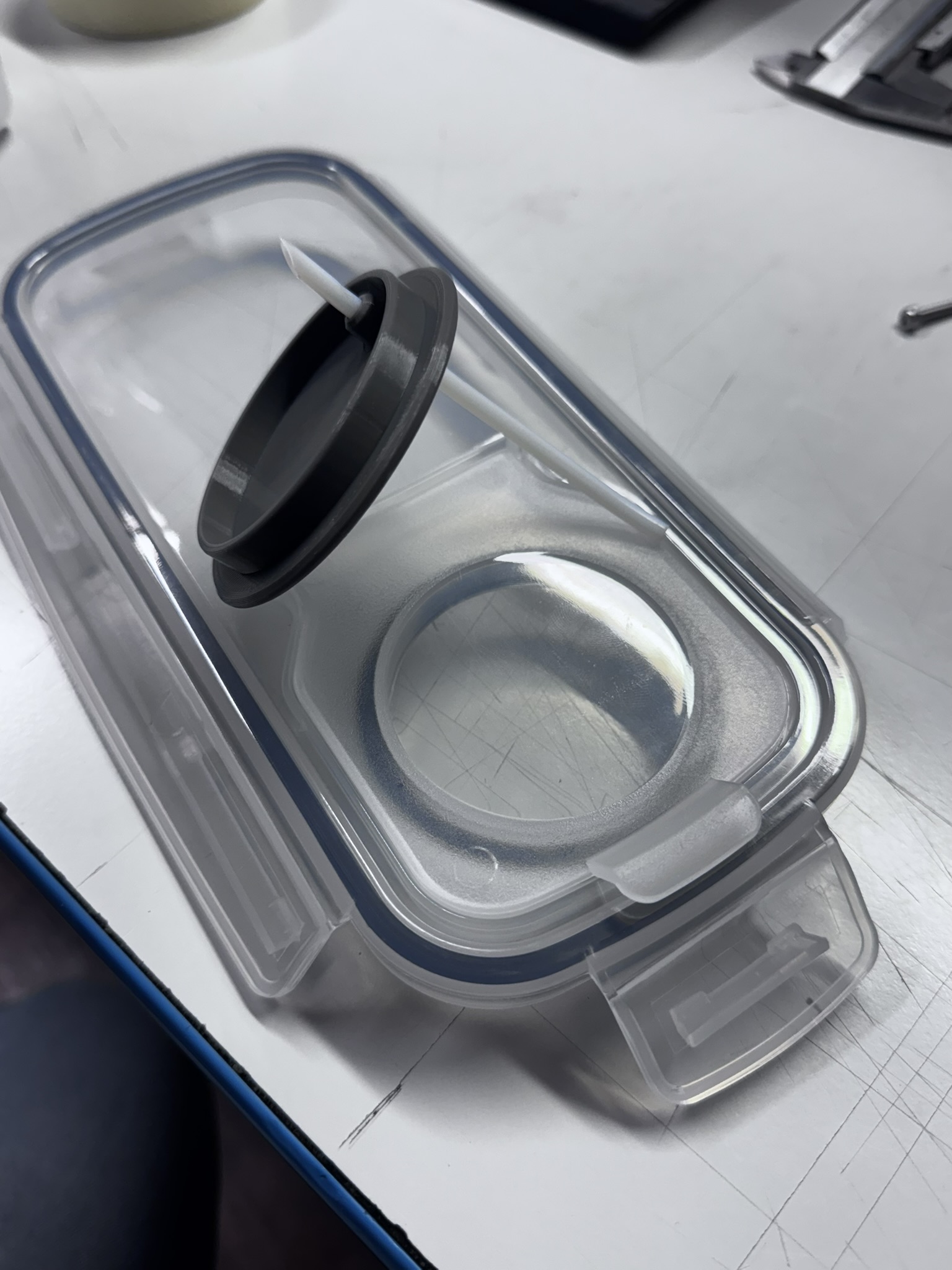 Cereal Container Filament Drybox – Ø20mm Axle – Adjustable Height – PTFE Feed Port — thumbnail 13