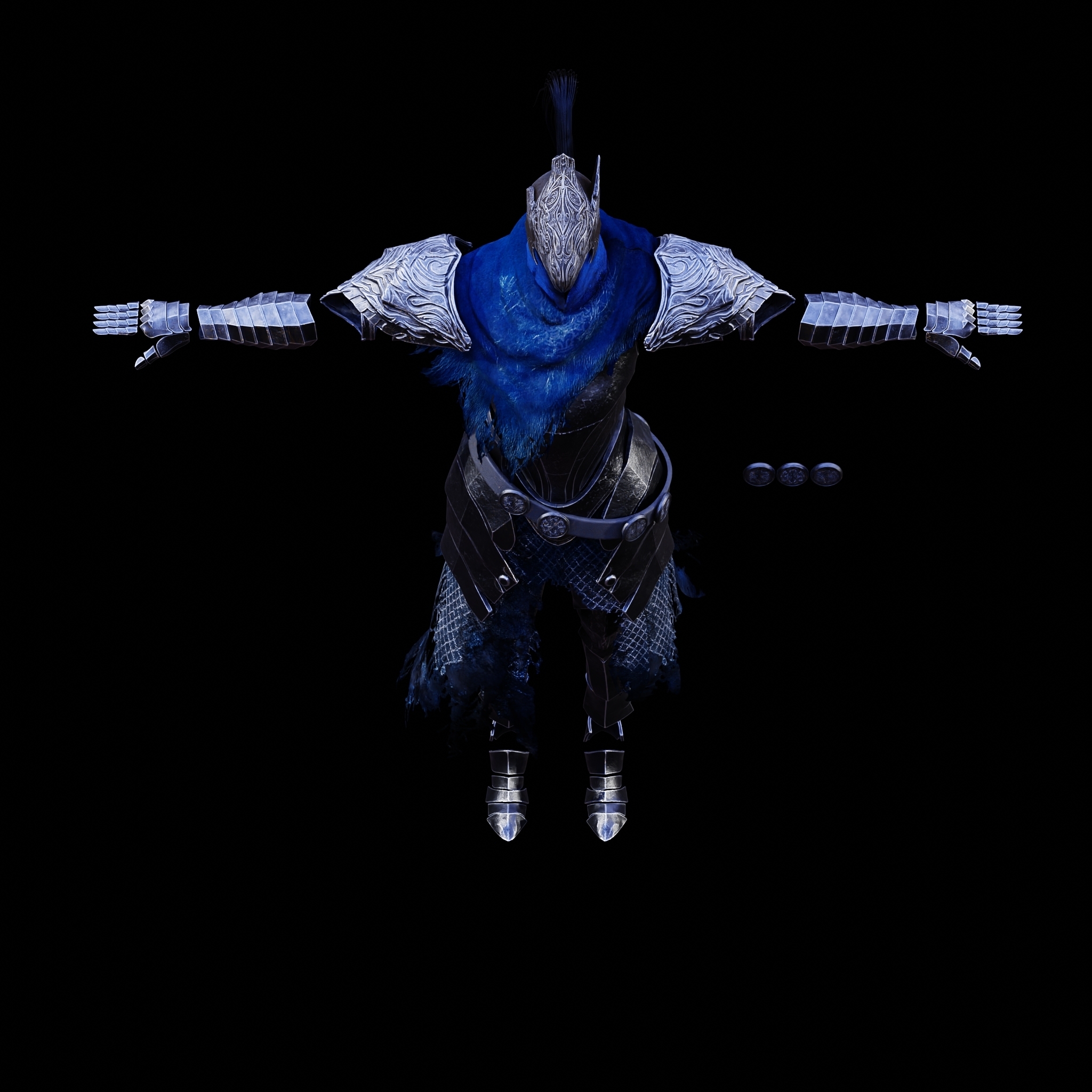 ULTIMATE ARTORIAS FULL PLATE ARMOR COSPLAY LIFESIZE – HELMETS, SWORD & SHIELD FAN ART STL — miniatura 56
