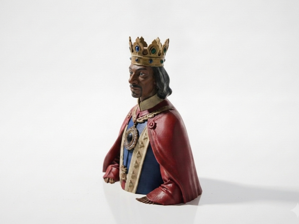 Royal Crown Bust Celebrity Figurine 3D Printable