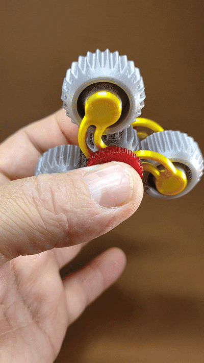 Miniatura 3 do modelo 3D Gear fidget spinner