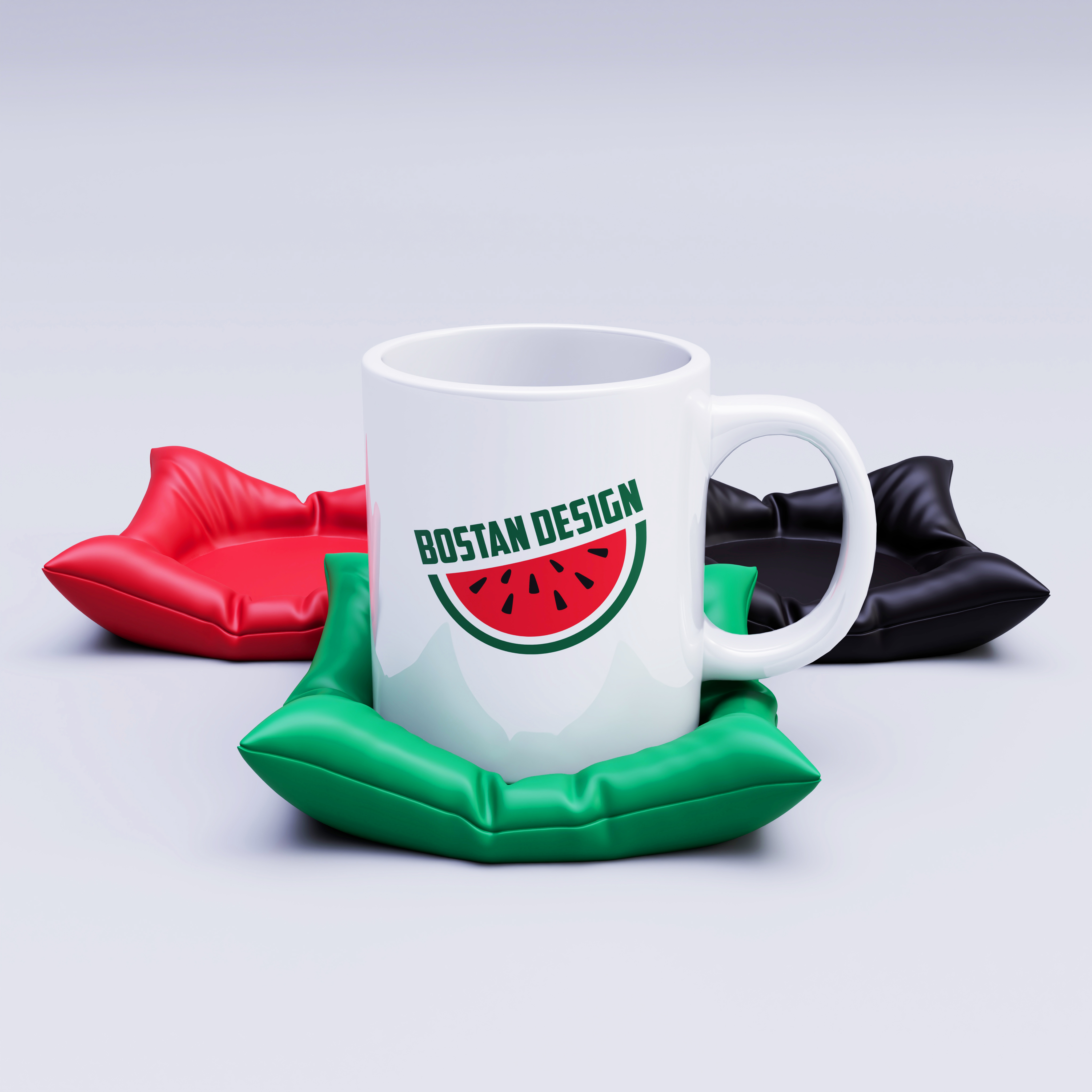 Pillow-Style Mug Coaster – 3D Printable, No Supports Needed