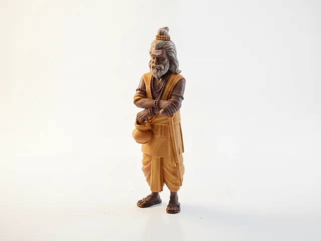 Indian Sage Figurine Traditional 3D Printable