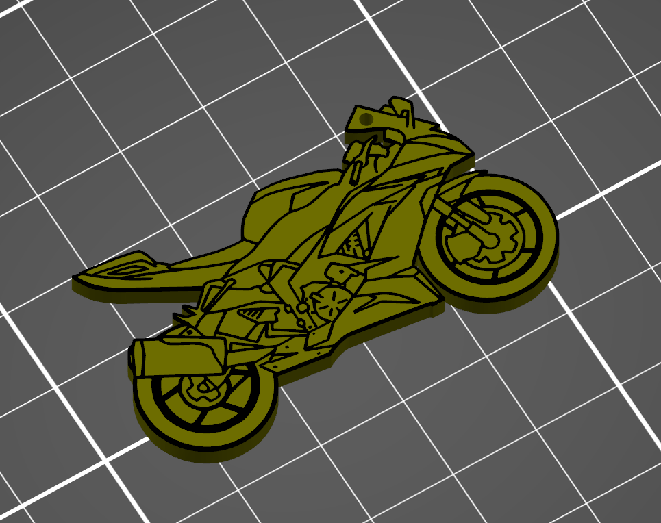 kawasaki ninja keychain colorful