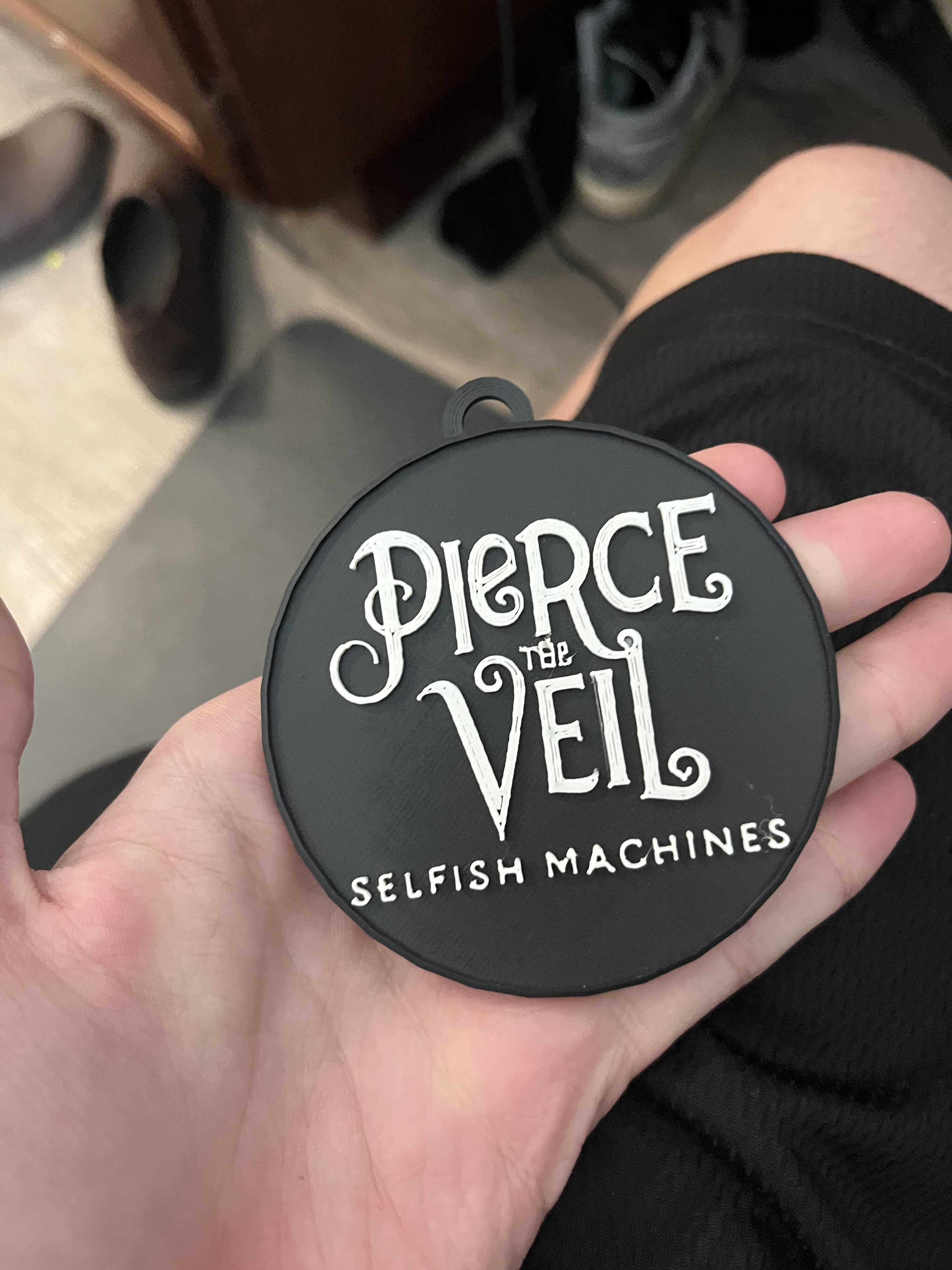 Pierce the Veil Selfish machines keychain