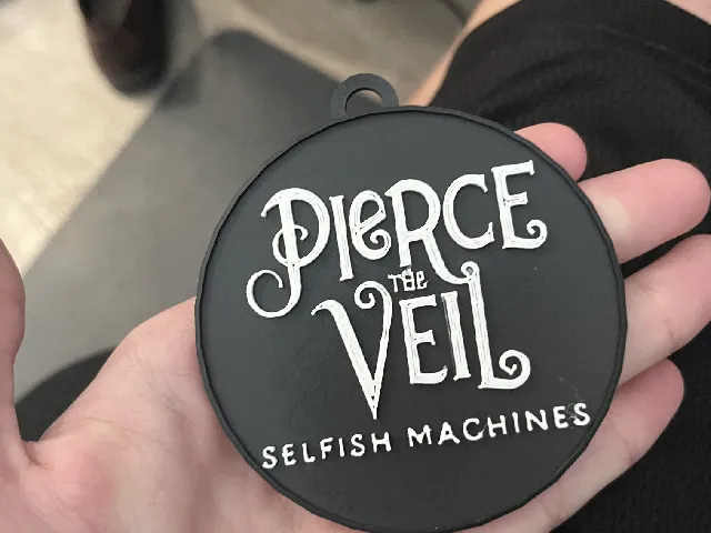 Pierce the Veil Selfish machines keychain