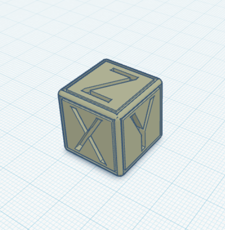 beveled calibration cube