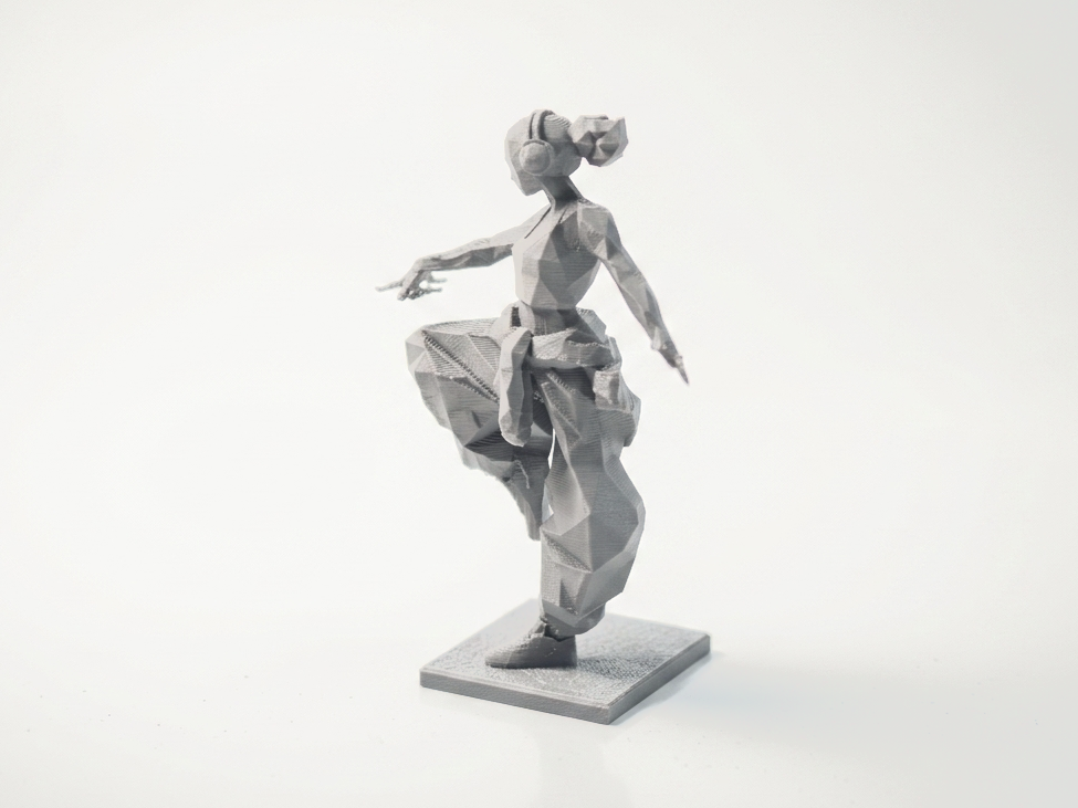 Female Hip Hop Dancer Figurine 3D Printable