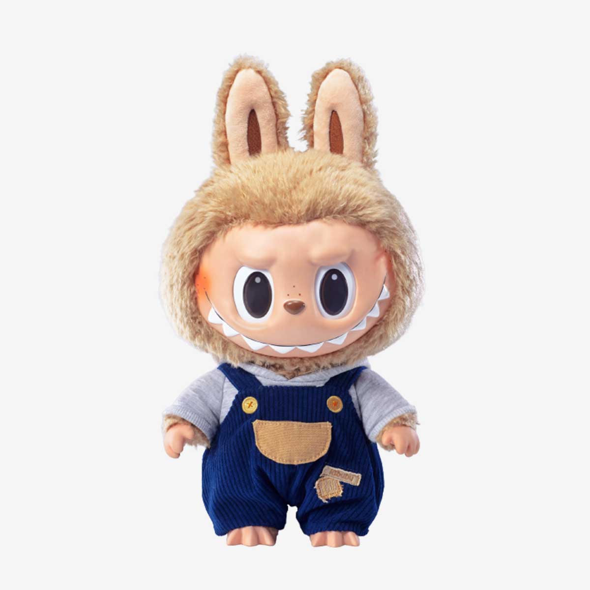 Labubu in Overalls – Mischief Goes Casual