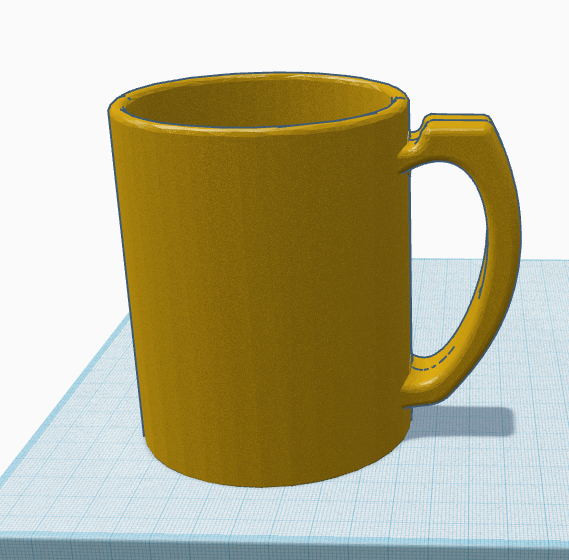 Kaffeetasse mit griffigem Henkel