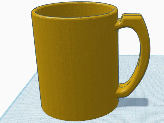 Kaffeetasse mit griffigem Henkel