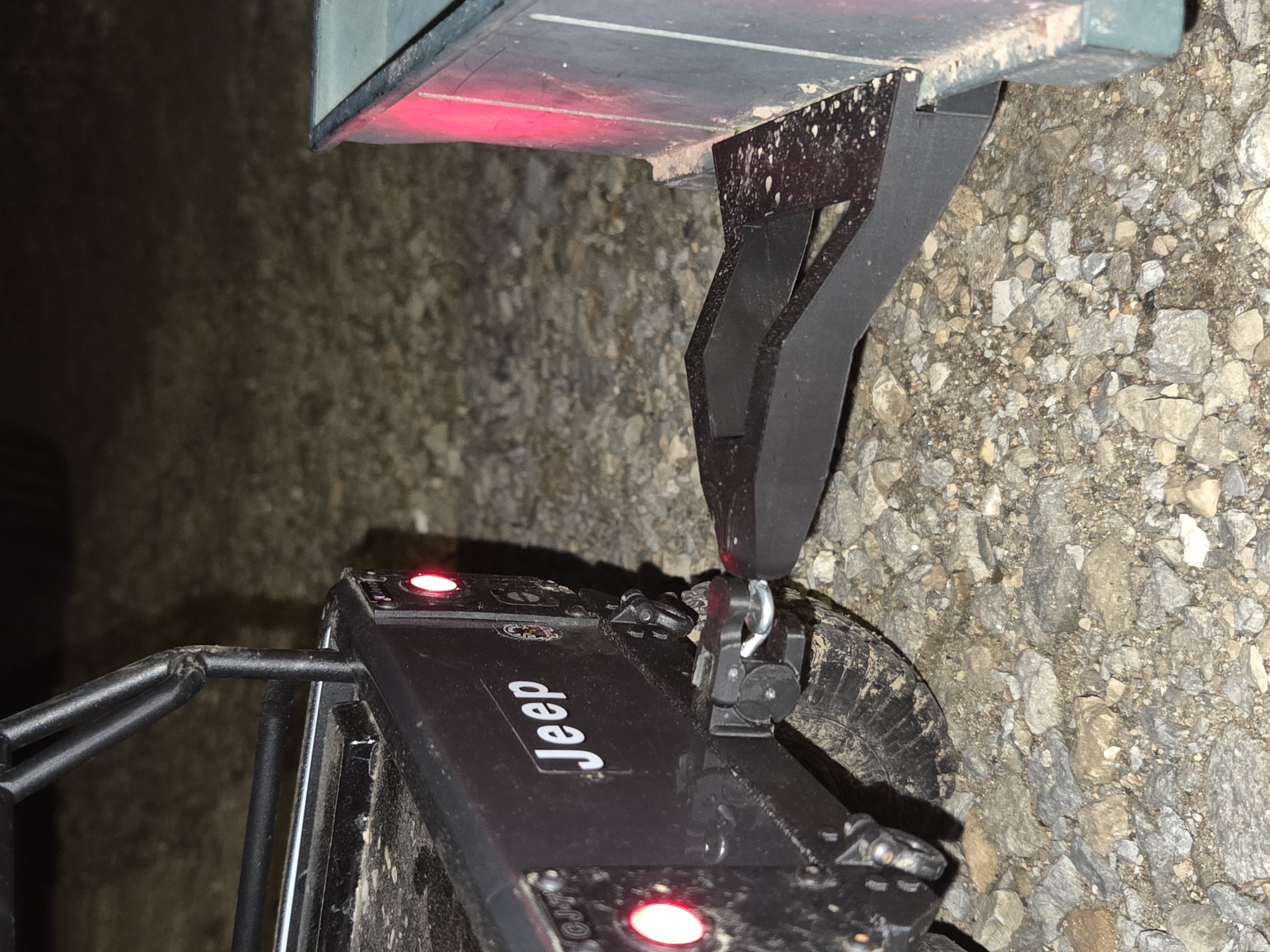 (Black Crow) Pintle hitch for (RC-Time) axial CJ7 rear bumper