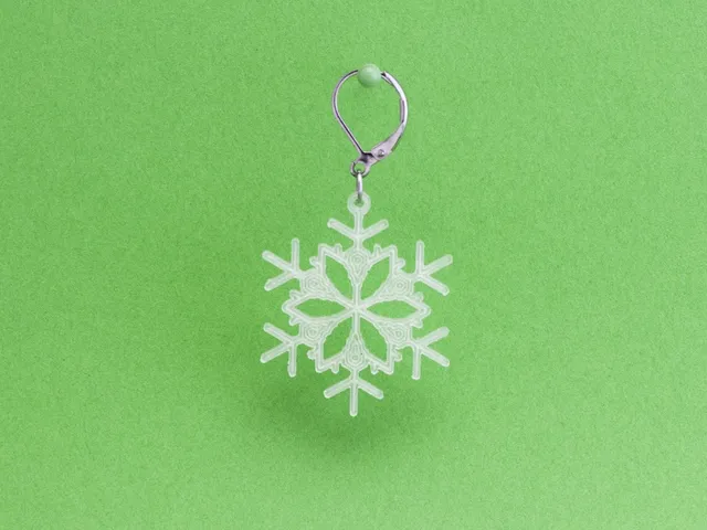 Earrings Snowflake 4