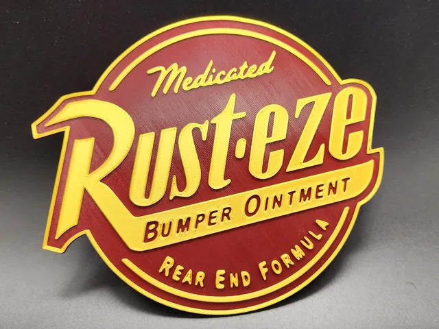 Cars Rust-eze Sign 2 Color
