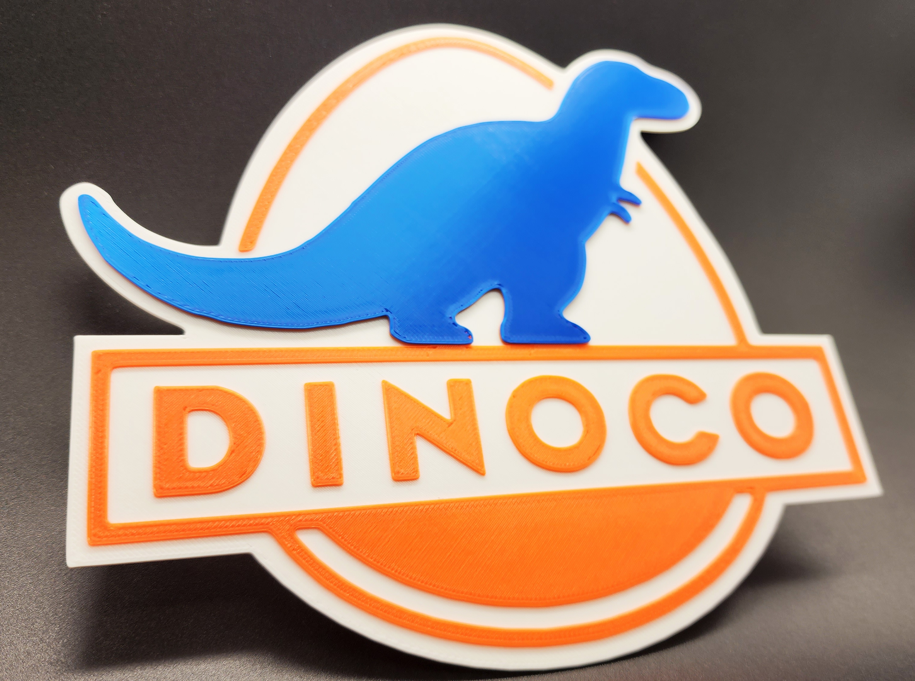 Cars Dinoco Sign 3 Color by Triple G Workshop | Download free STL model ...